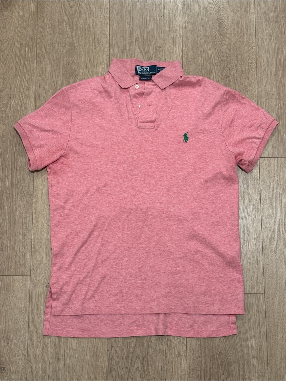 VINTAGE Polo Ralph Lauren Polo Shirt Mens S Pink Custom Fit Pony College 90s Ivy